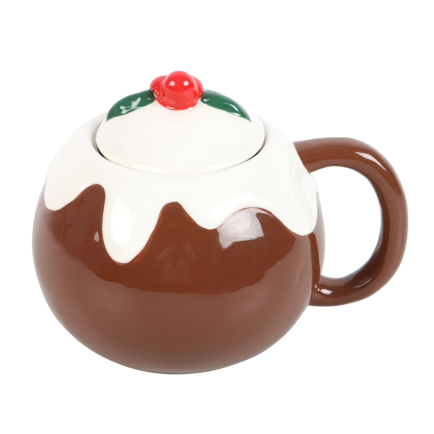 Tasse in Form von Weihnachtspudding