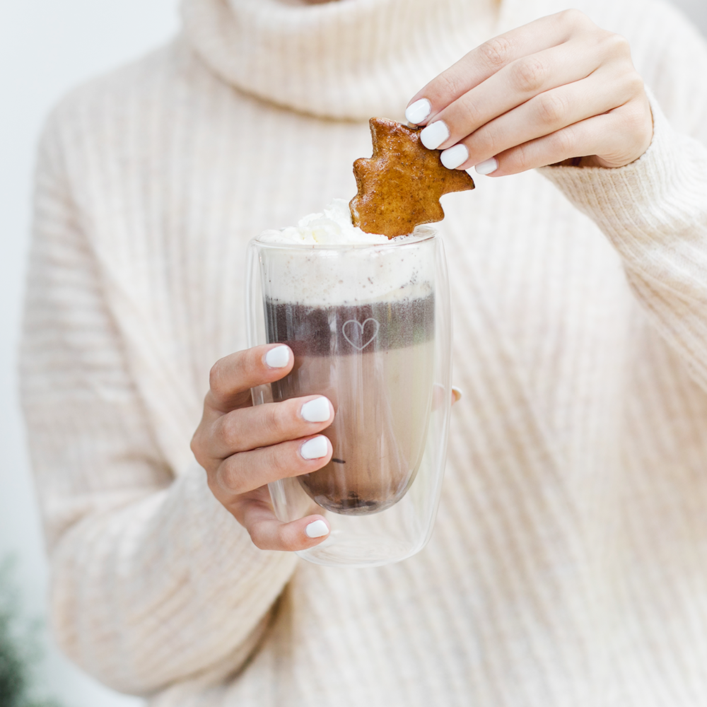 Trinkschokolade Lebkuchen Orange "Fröhliche Weihnachten"