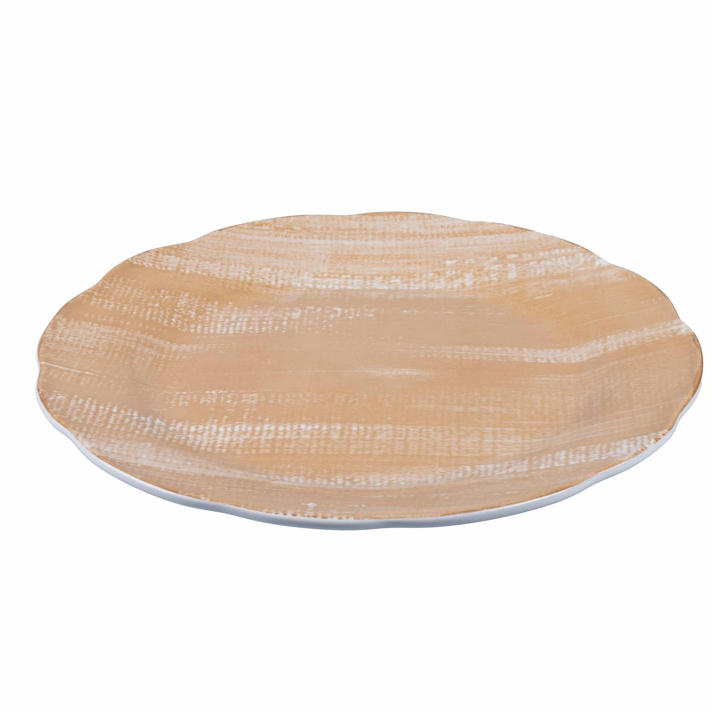 Flacher Porzellan-Teller VERSILA sand