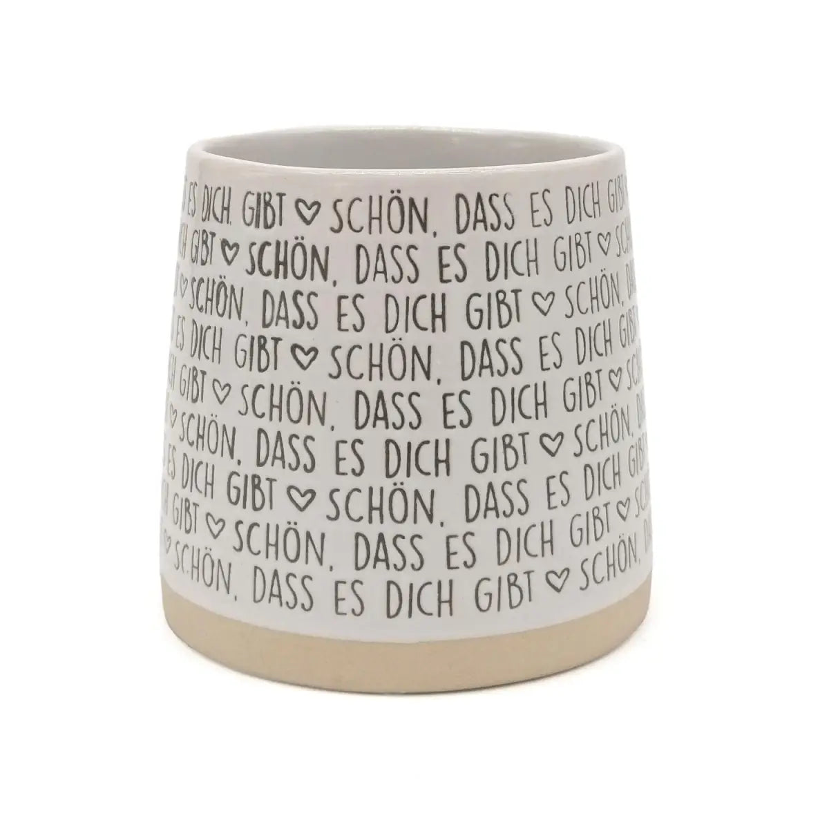 Tasse mit Botschaft "Schön, dass es Dich gibt"