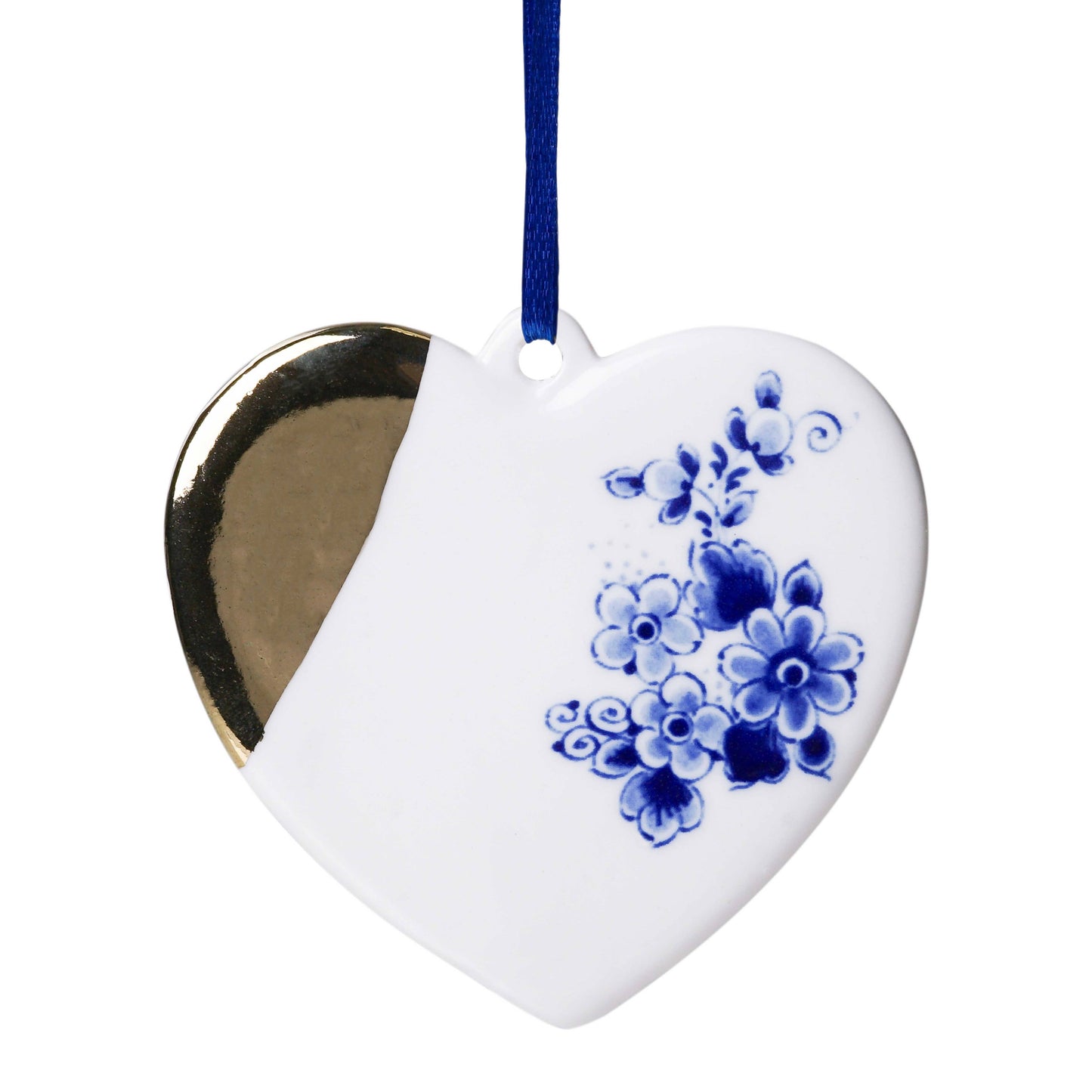 Weihnachtsornament Herzchen Gold