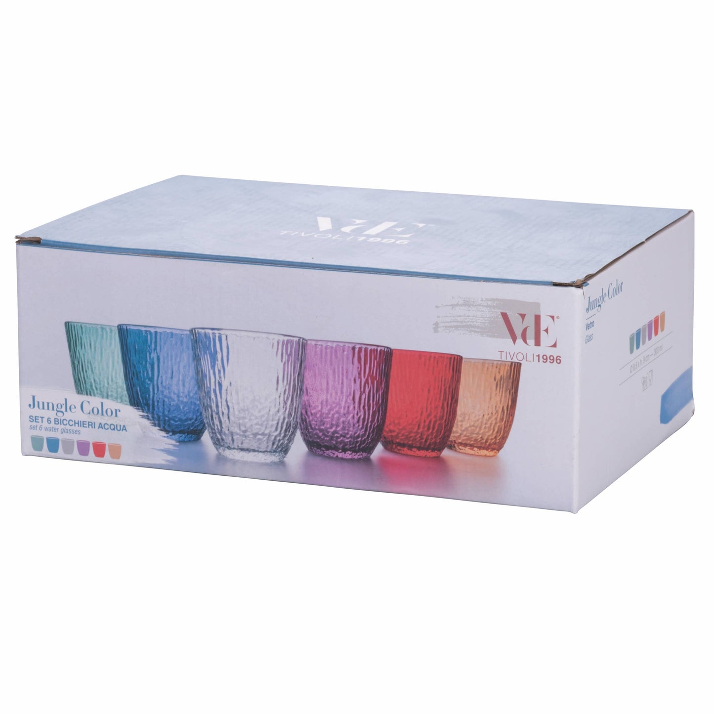 Wassergläser JUNGLE, 6 Stück