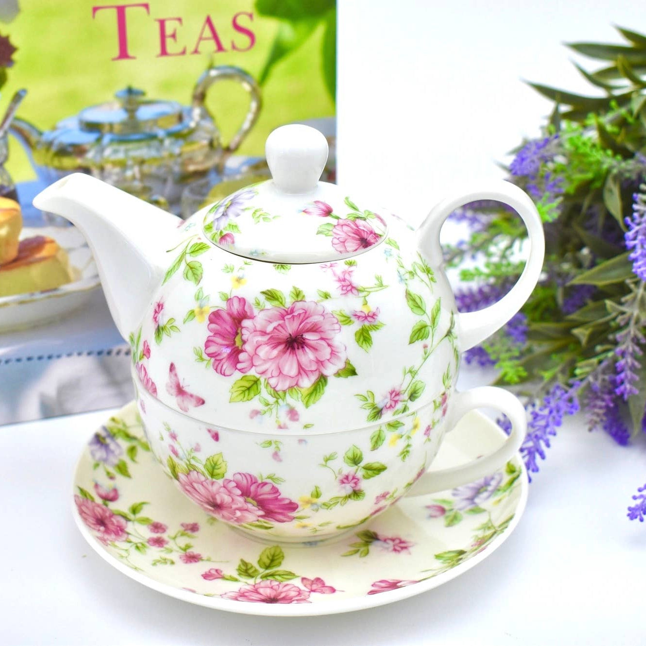 Tea for One Set 'Chintz Country Roses'