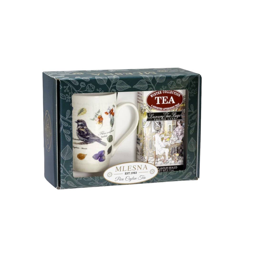 Geschenkbox mit Jumbo-Tasse und 30 Teebeutel