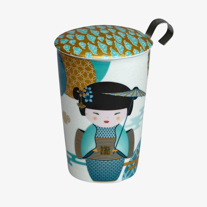 Porzellan Teebecher TEAEVE "New Little Geisha petrol"
