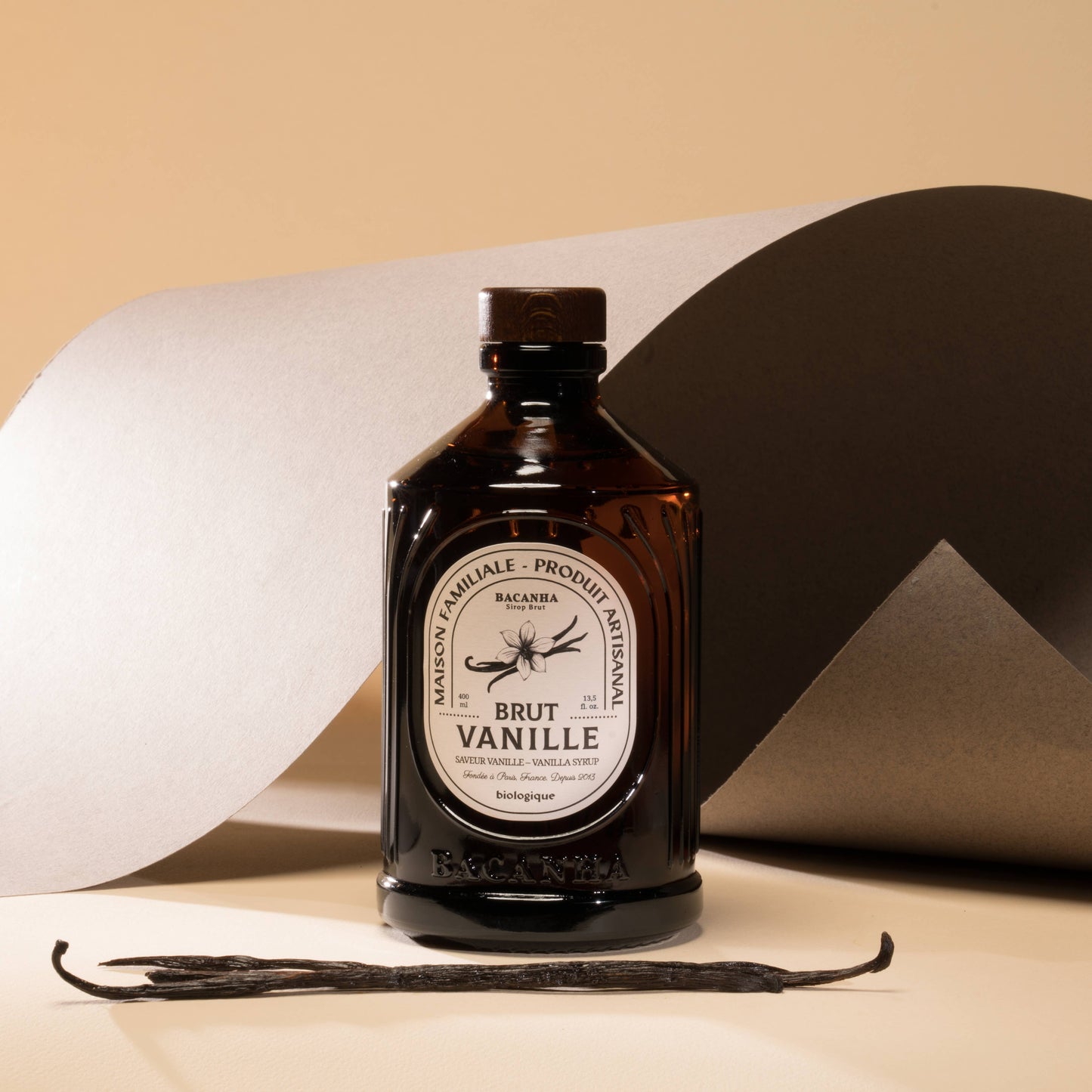 Roher Vanillesirup - Bio - 400 ml