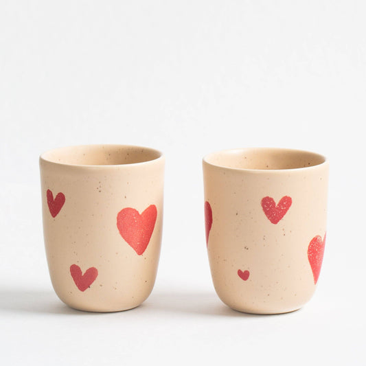 Cozy Hearts Cup, 2er-Set, 220 ml