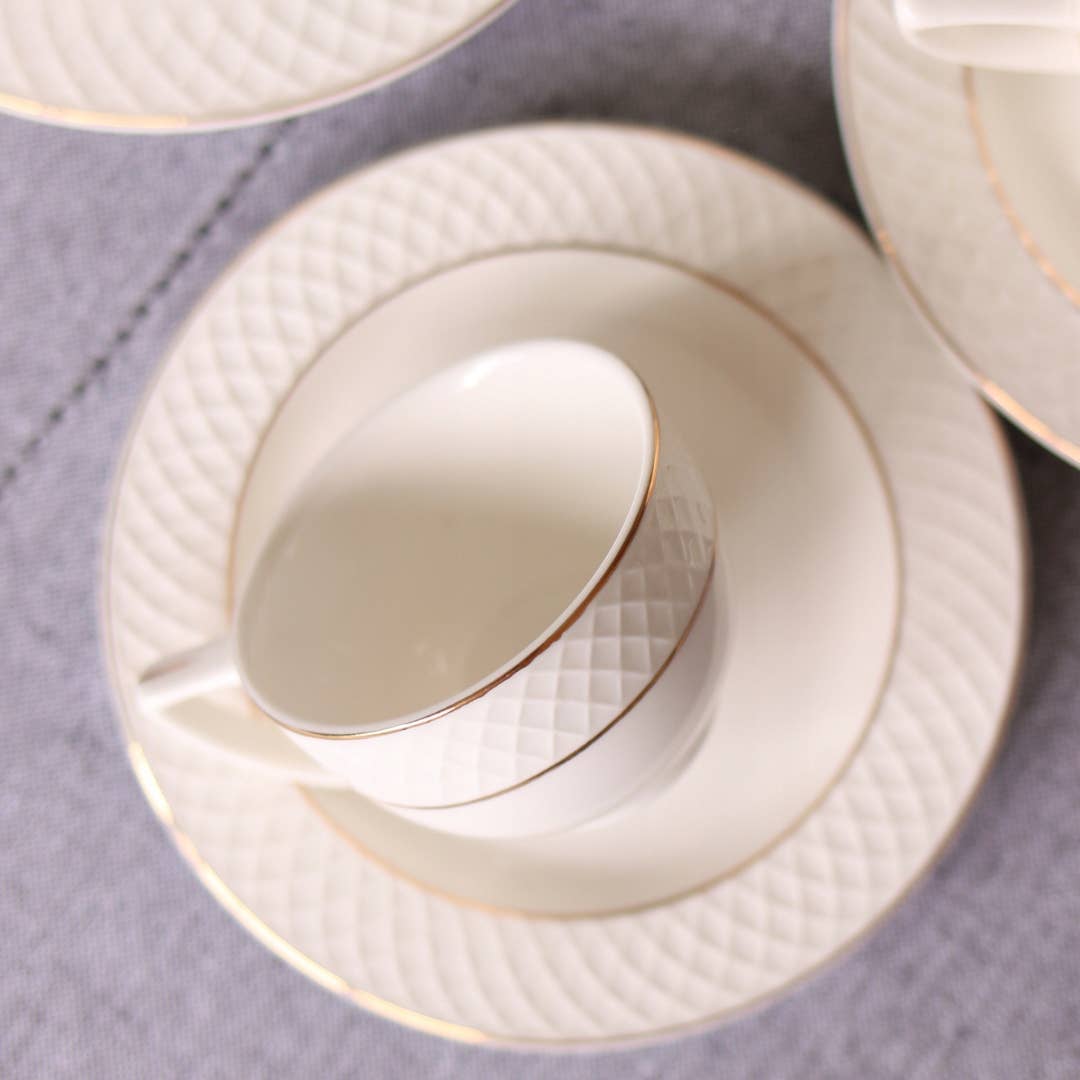 TASSE MIT UNTERTASSE, DIAMOND