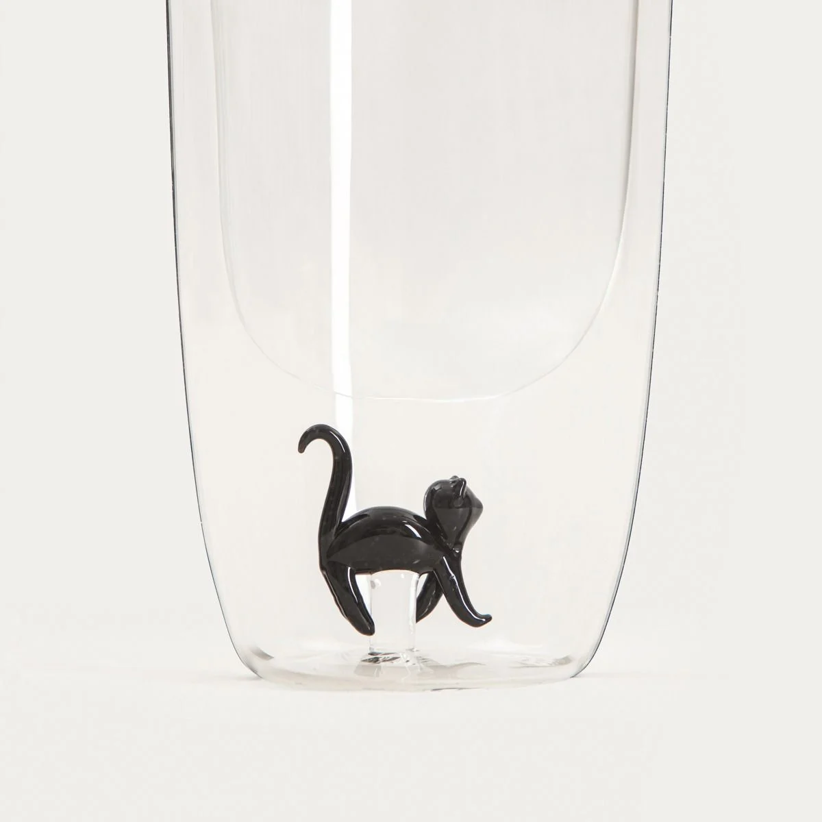 Doppelwandglas mit Katzenfigur – 350 ml