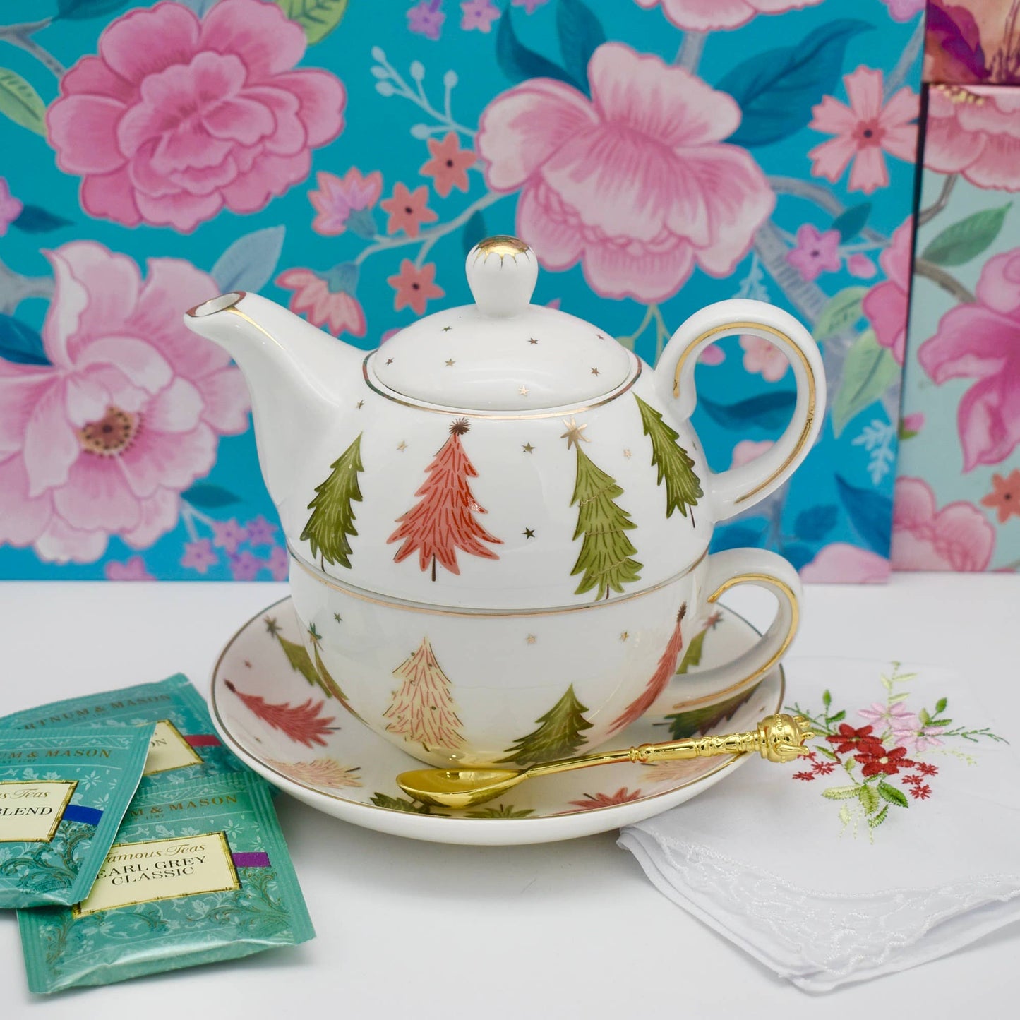 Tea for One Set 'Christmas Gold'
