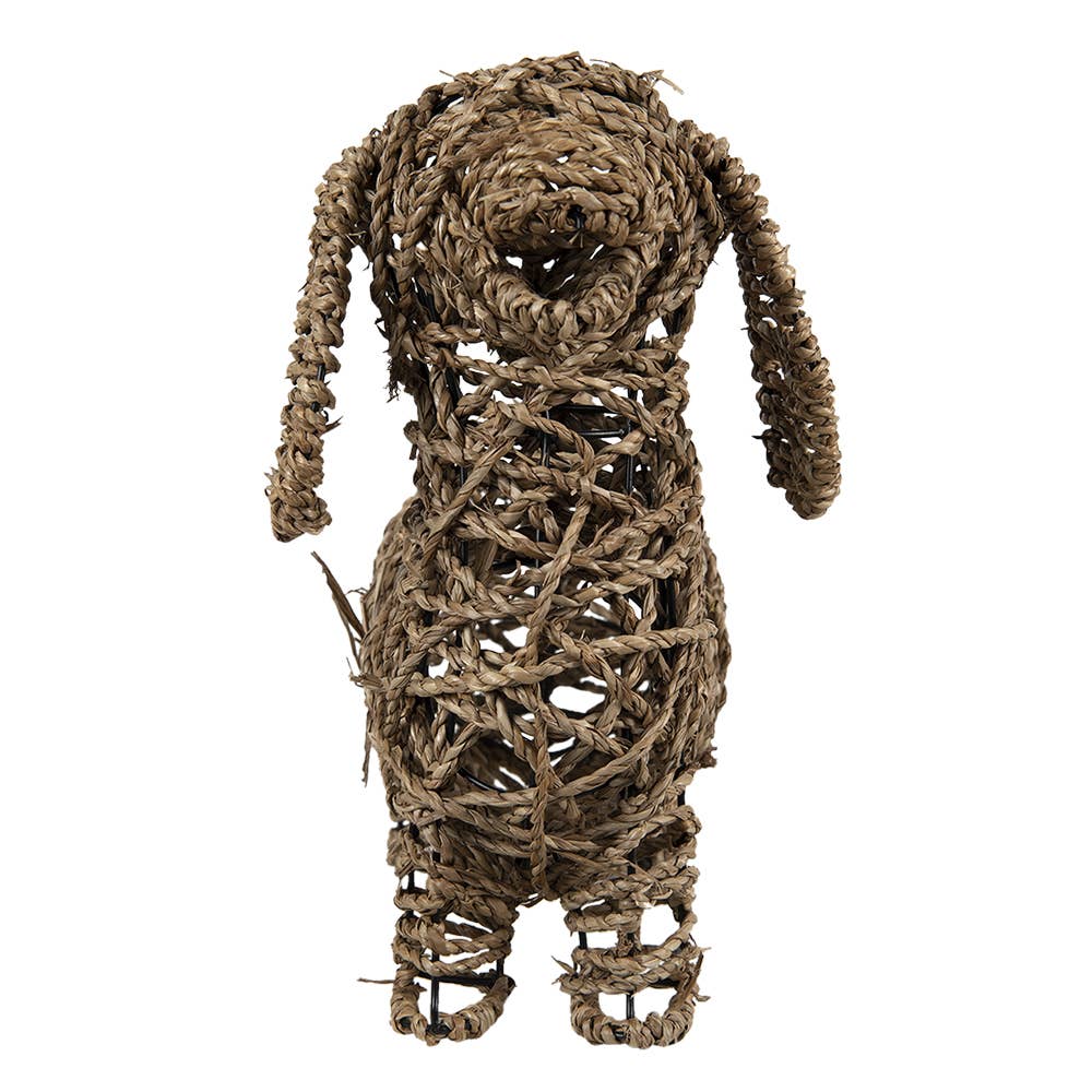Hundefigur Rattan