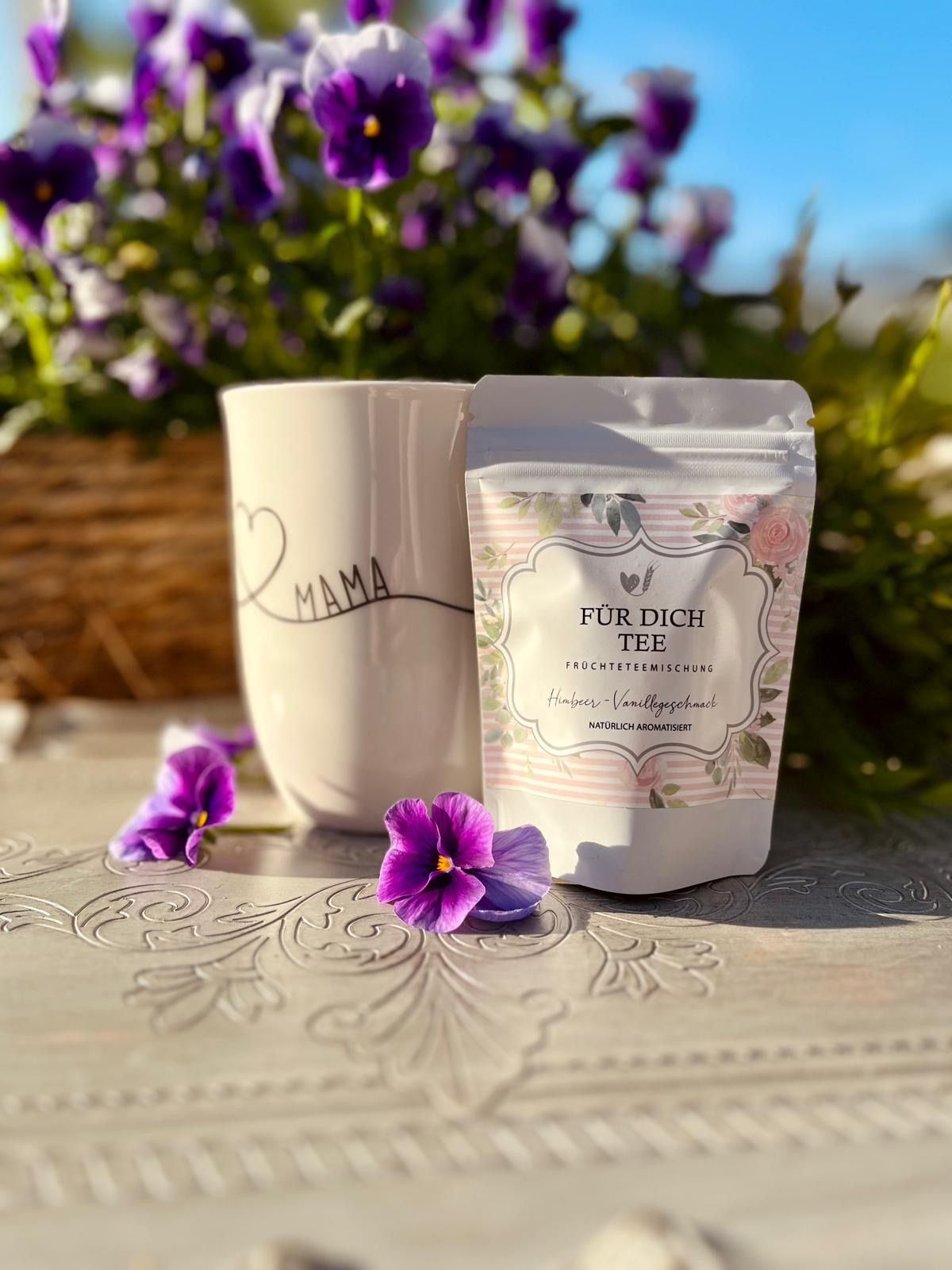 Jumbo-Tasse mit Henkel "Herz Mama"