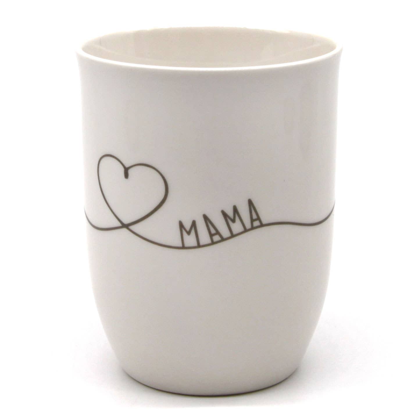 Jumbo-Tasse mit Henkel "Herz Mama"