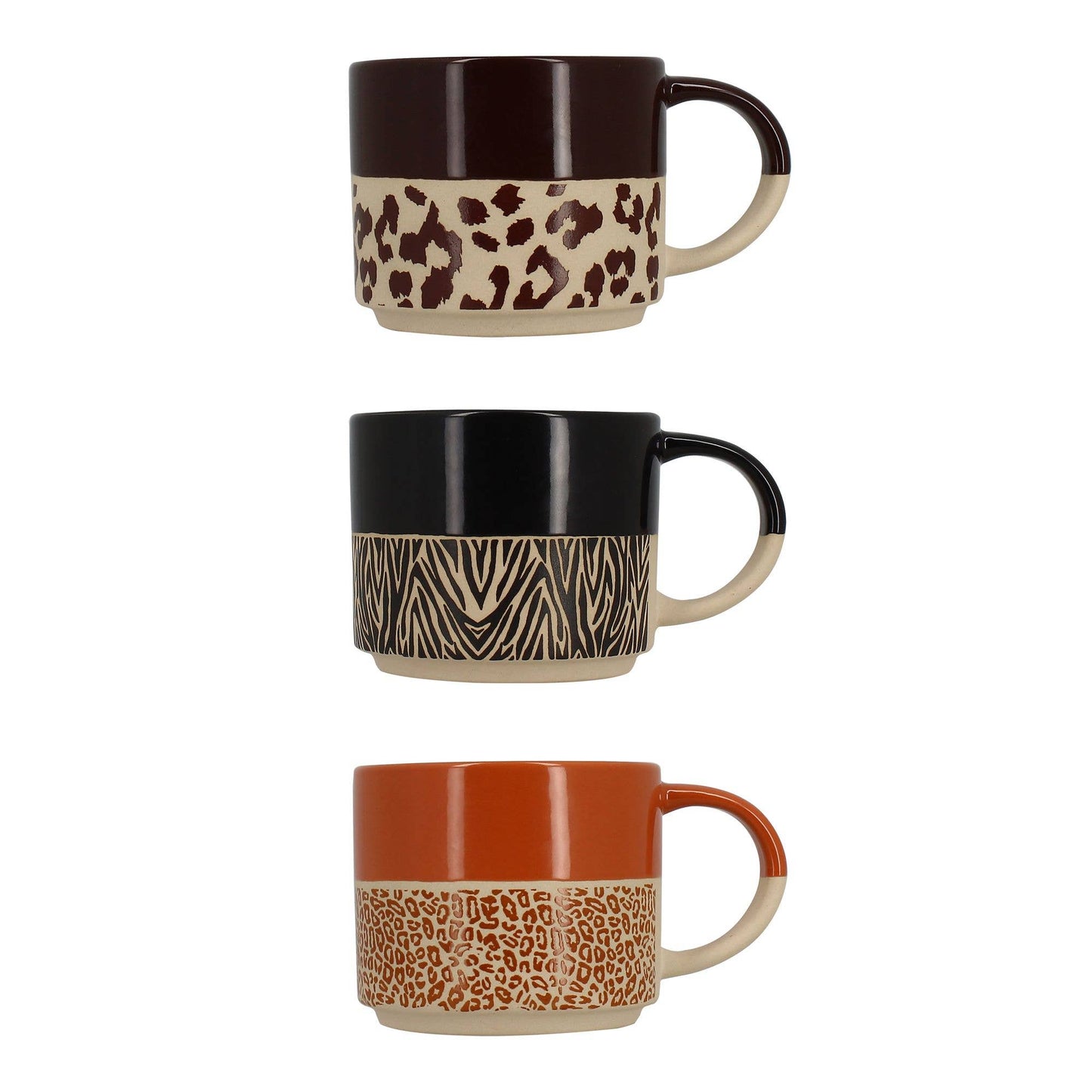 Tassen Set „Safari“ – Animal-Print Design