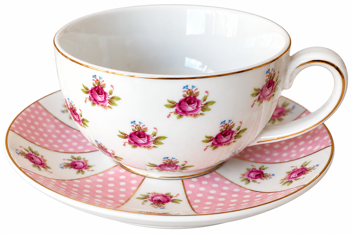 Teetasse und Untertasse Little Roses