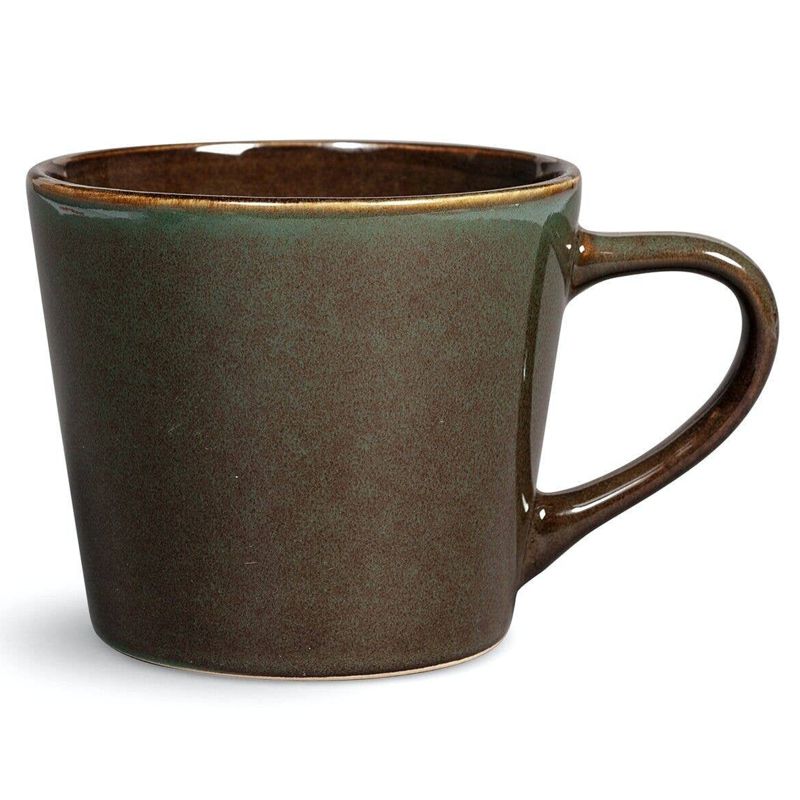 Jumbo-Tasse aus Steingut moos