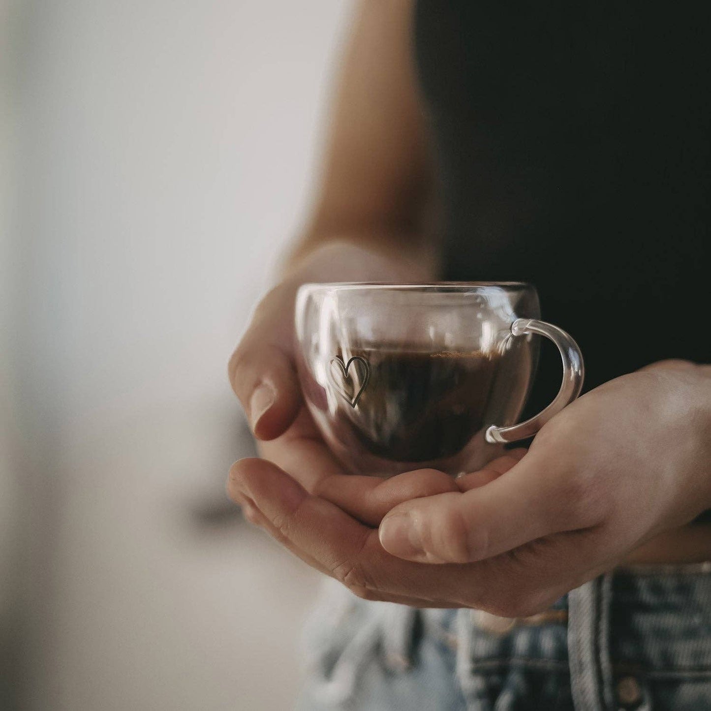 Doppelwandige Herztasse