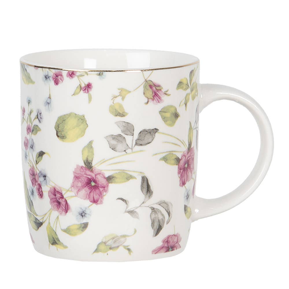 Teebecher mit Blumen