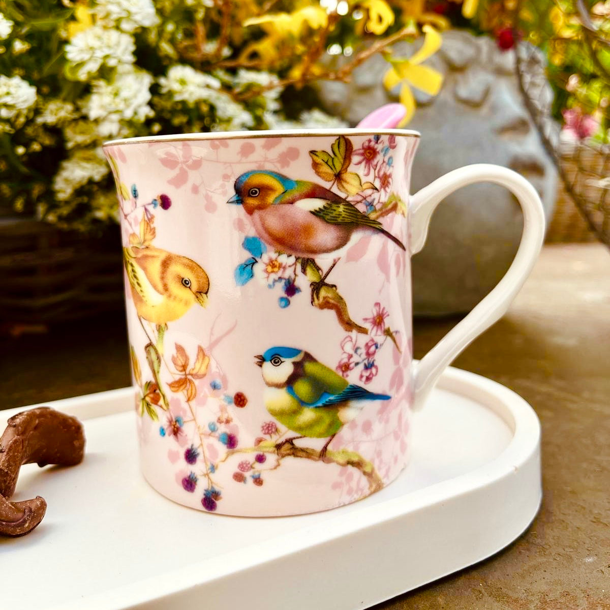 Teebecher Vogelmotiv
