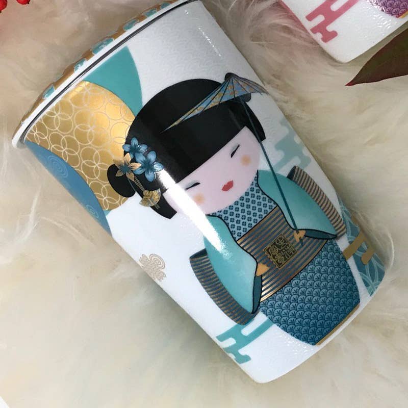 Porzellan Teebecher TEAEVE "New Little Geisha petrol"