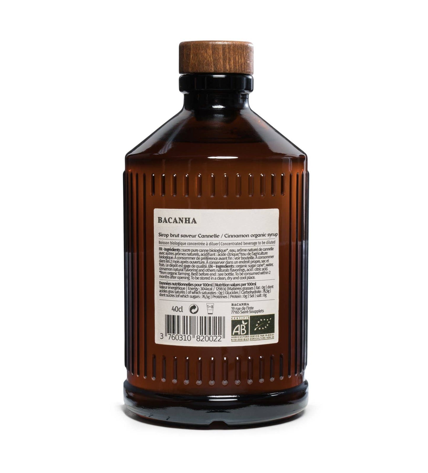 Rohzucker Zimtsirup – Bio – 400 ml