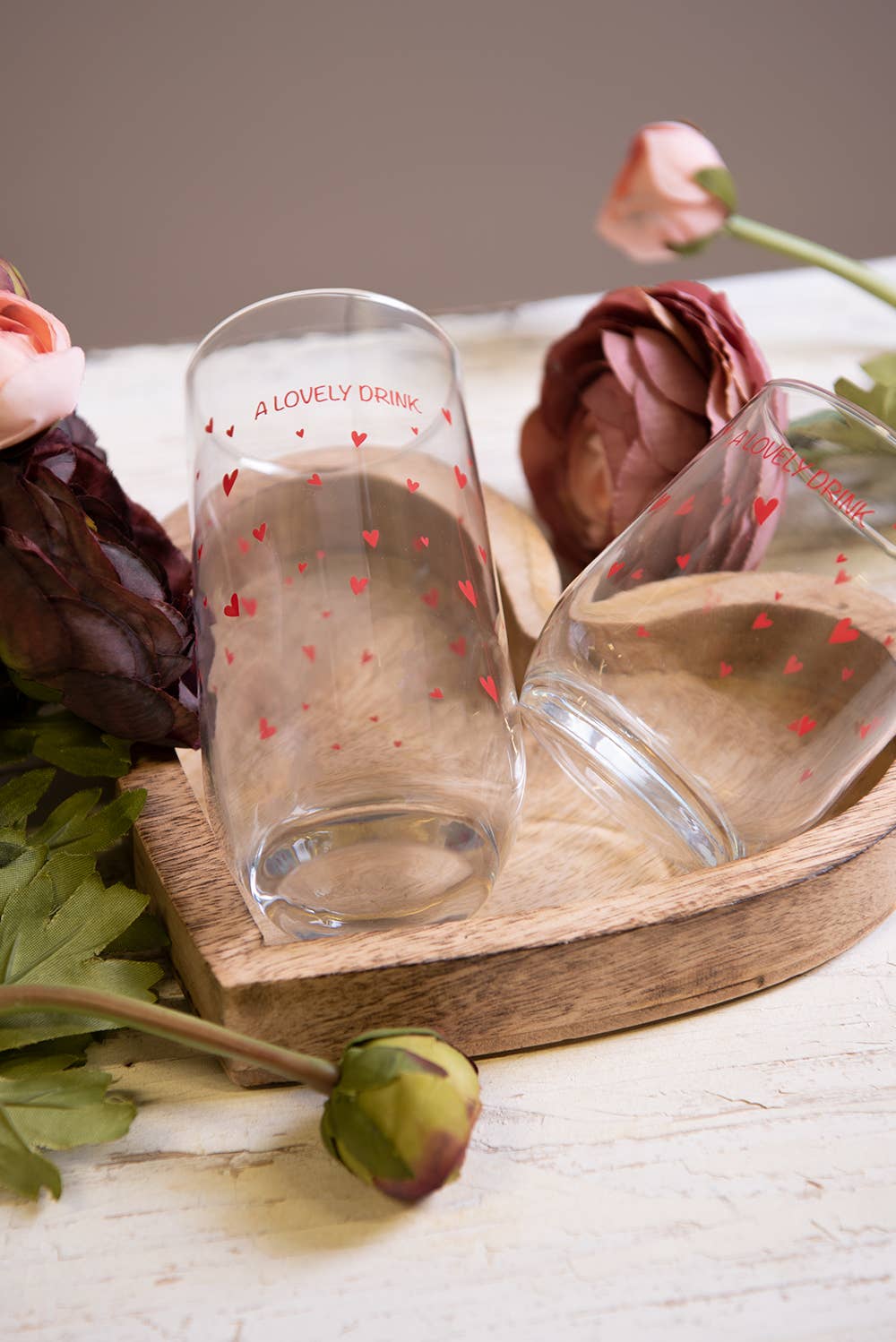 Trinkglas Hearts, 4er Set