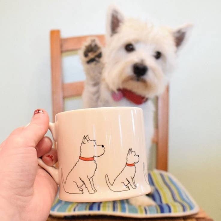 Hundebecher, Motiv Westie