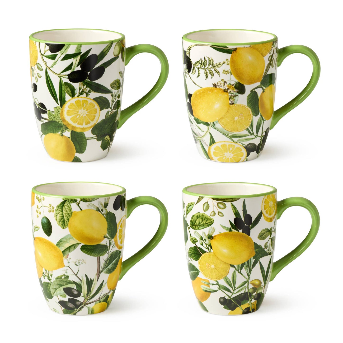 Limone Keramikbecher, Set 4 Tassen
