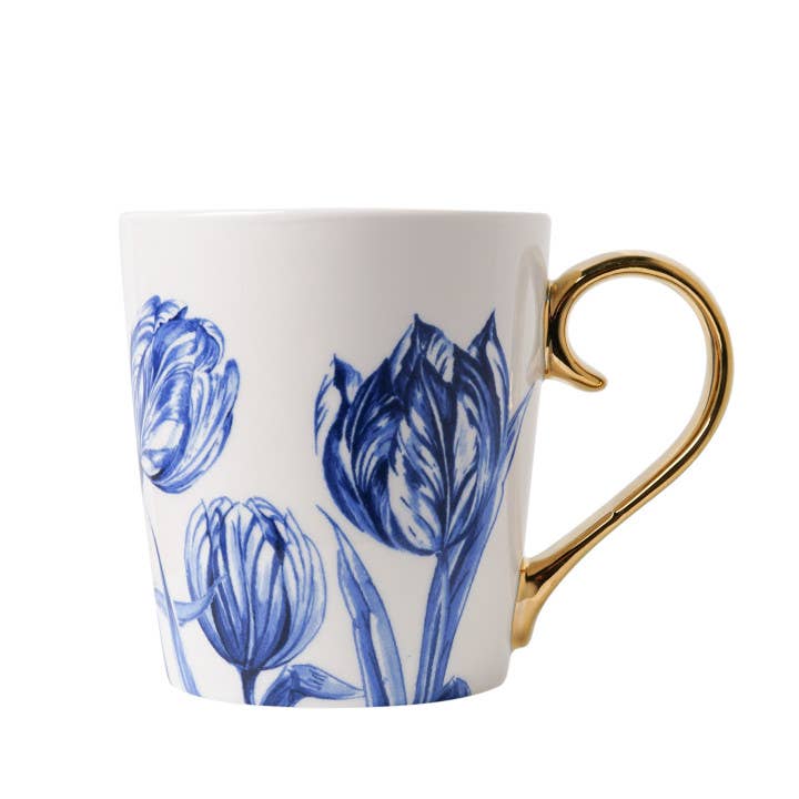Tasse mit Tulpe & Goldohr