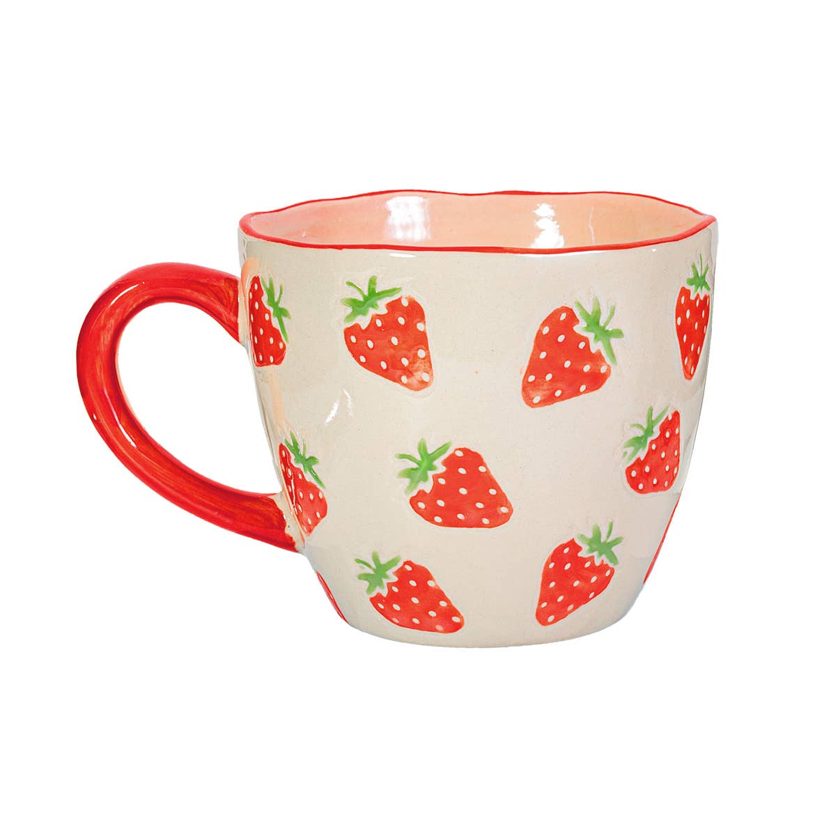 Keramik Becher ERDBEERE