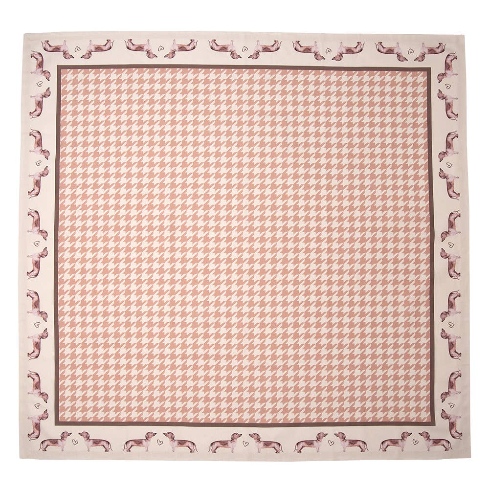 Dackel Tischdecke 150x150 cm