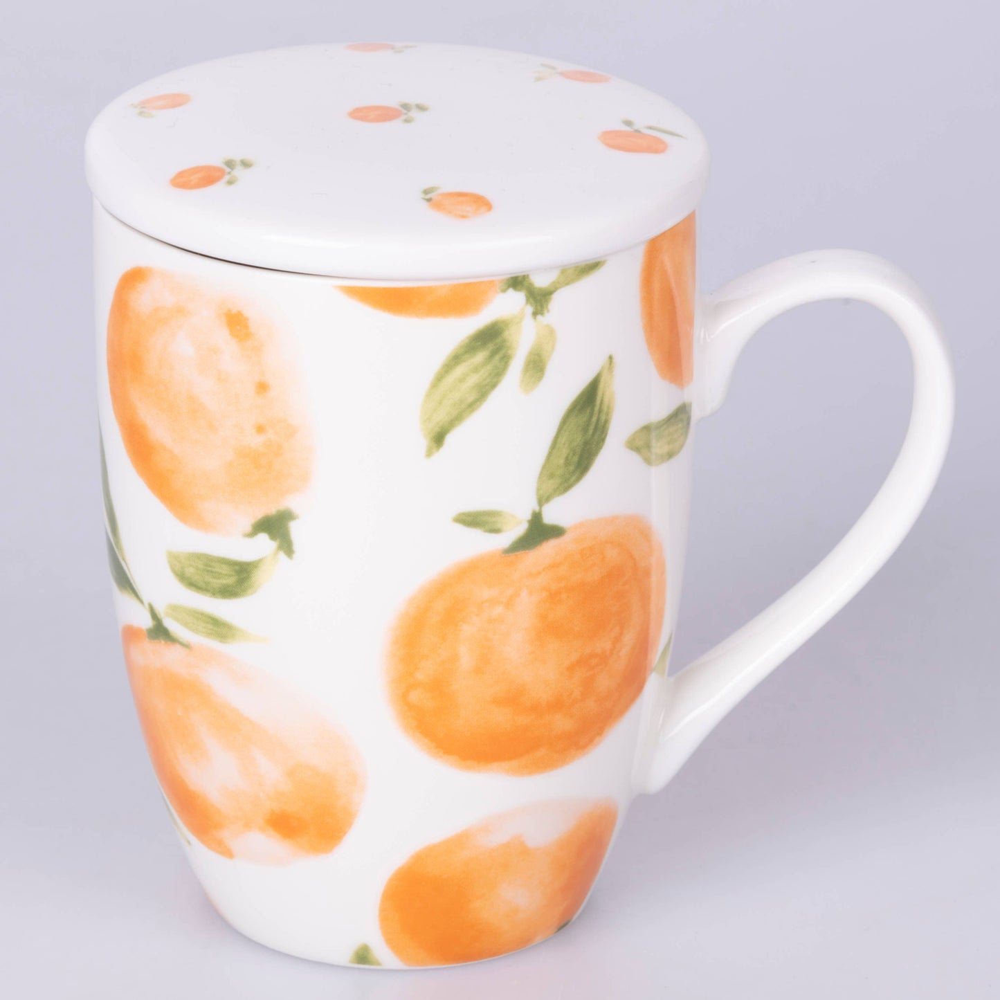 Teetasse mit Sieb & Deckel Fruit Life Orange
