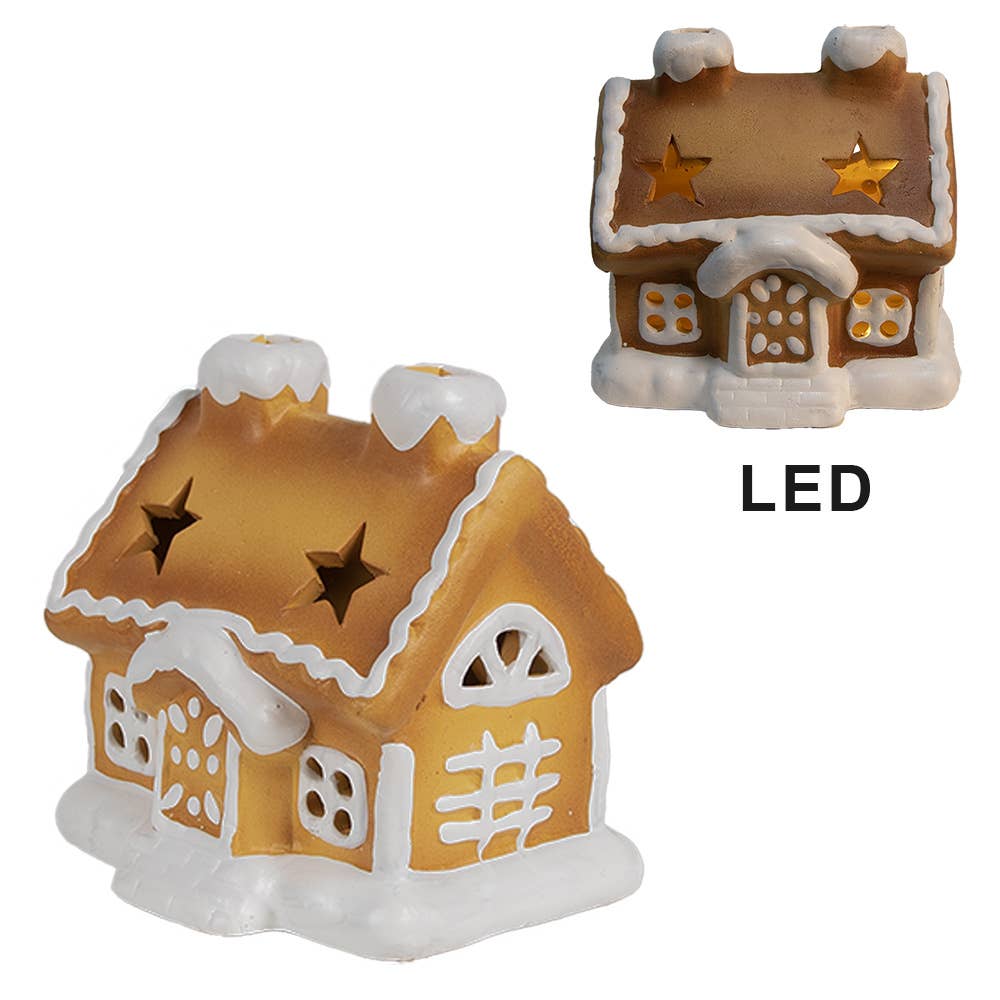 Lebkuchenhaus mit LED