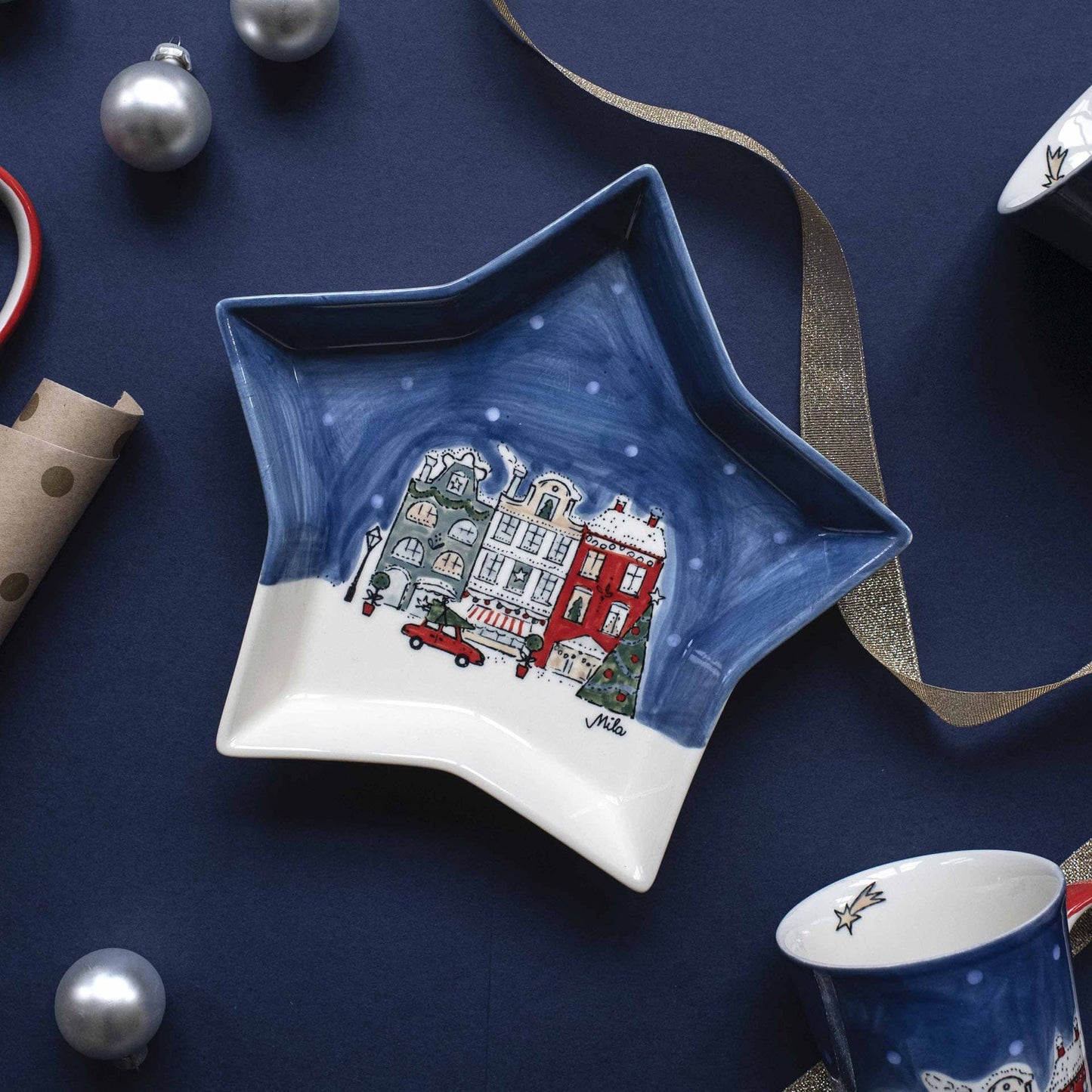 Designbecher Snow is falling