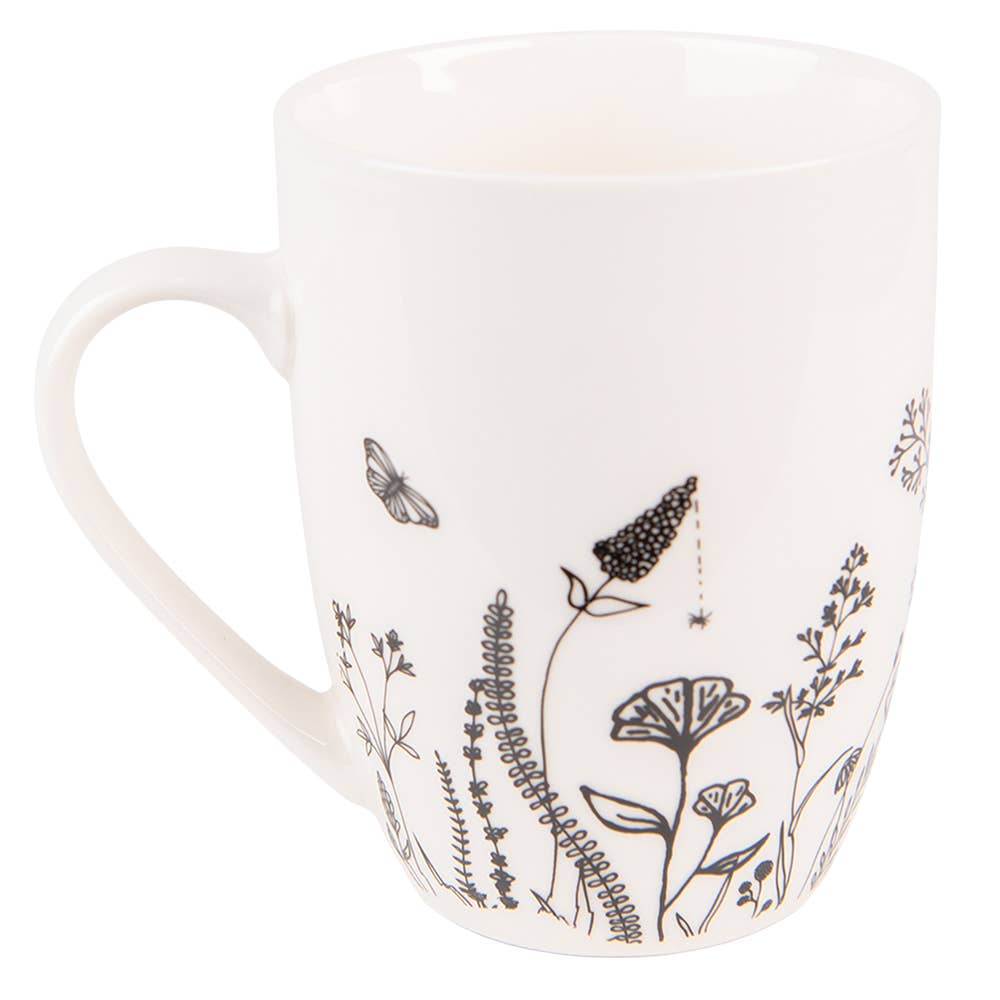 SPAR-SET Becher, beige-schwarz