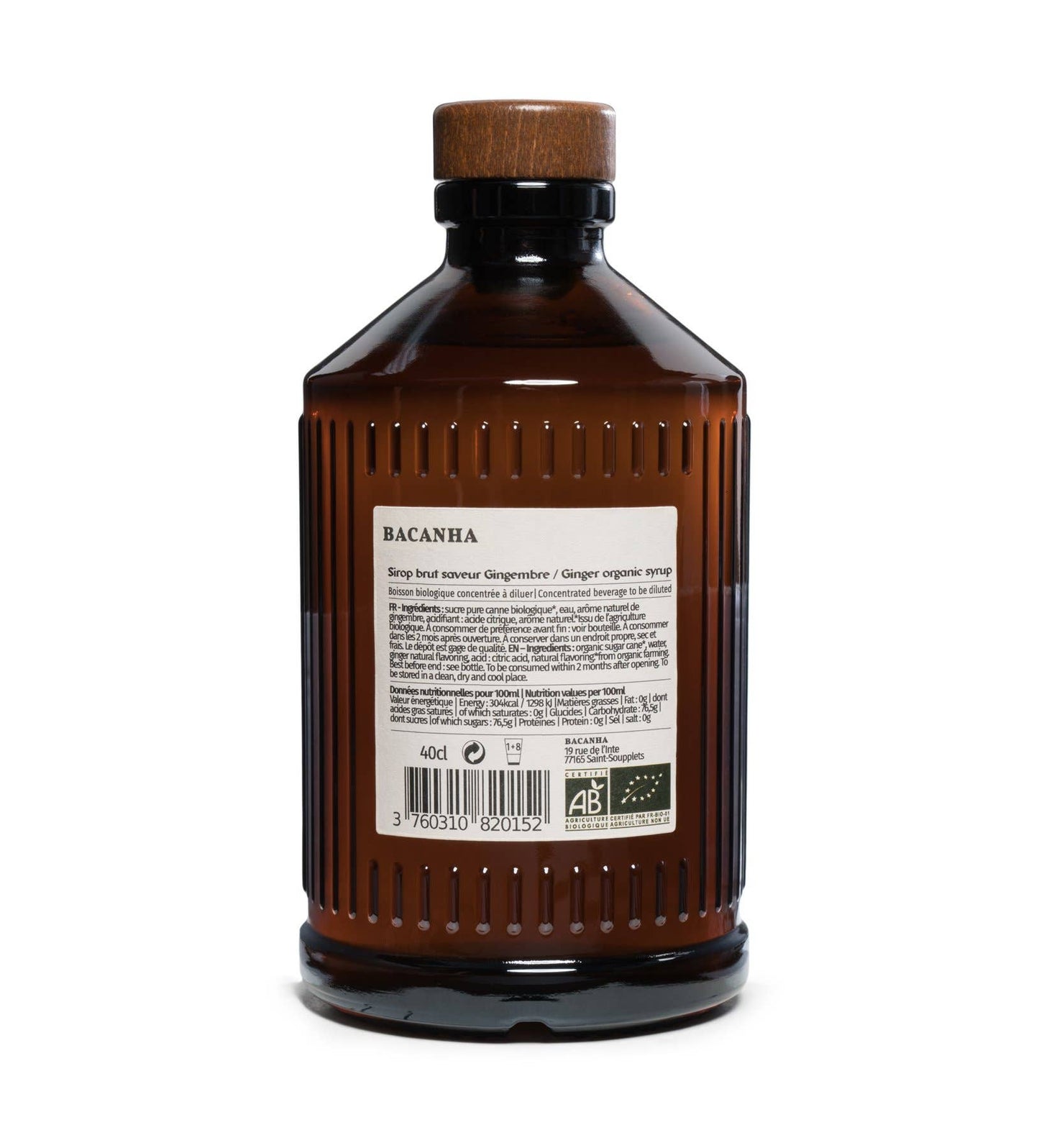 Bio-roher Ingwersirup - 400 ml