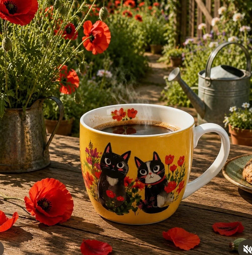 Herein geschnurrt – Tassen mit Katzenmotiven