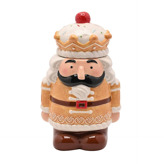 Santa & Freunde Keramik Lebkuchen Nussknacker Keksdose