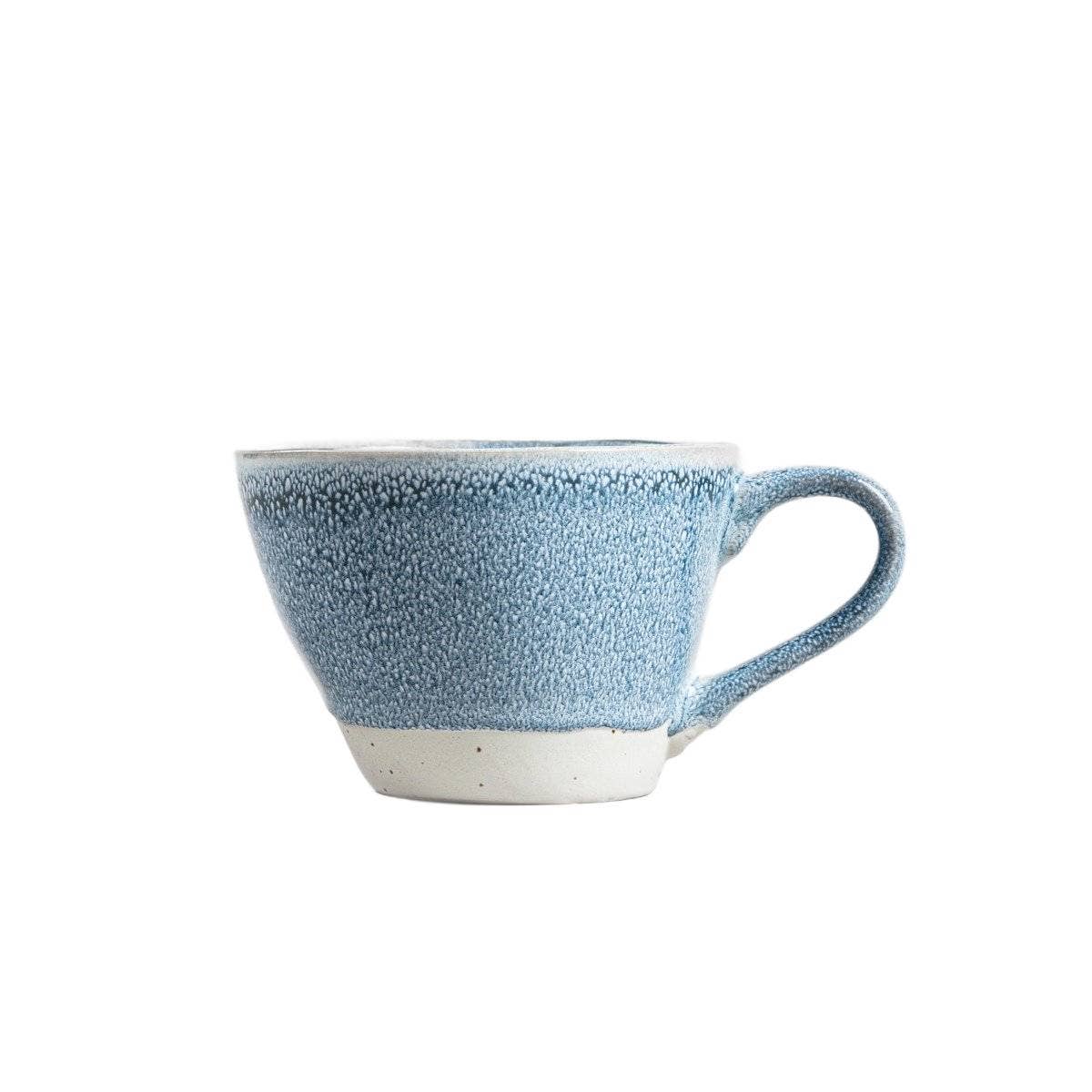 SMINJA Steinzeugbecher – Blau & Beige