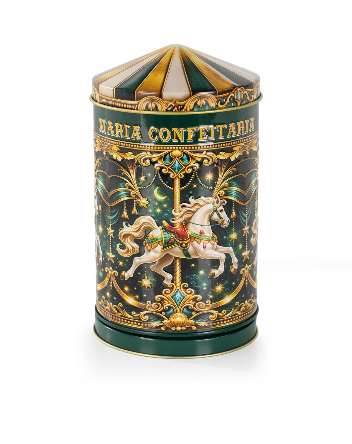 Keks-Geschenkdose „Verzaubertes Karussell“ 150 g – Maria Confeitaria