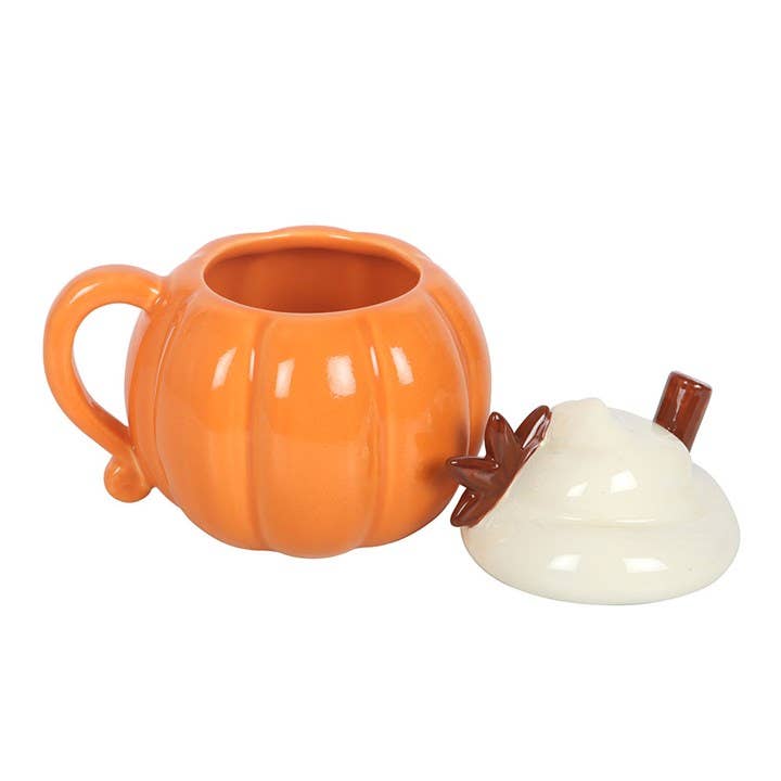 Herbstbecher mit Kürbiscreme und Deckel