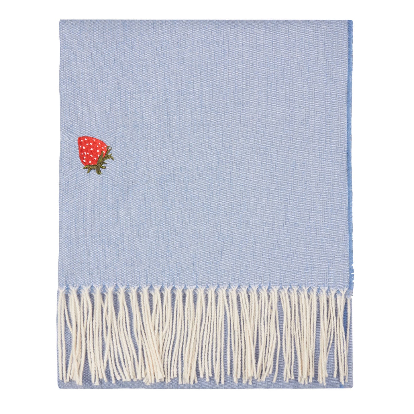 Leichte bestickte Decke Beeren