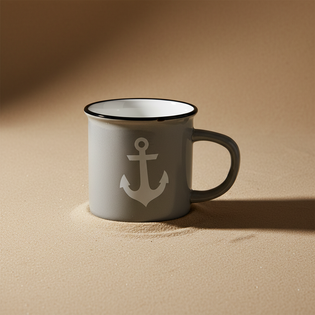 Keramik-Tasse GRIGIO, BIANCO