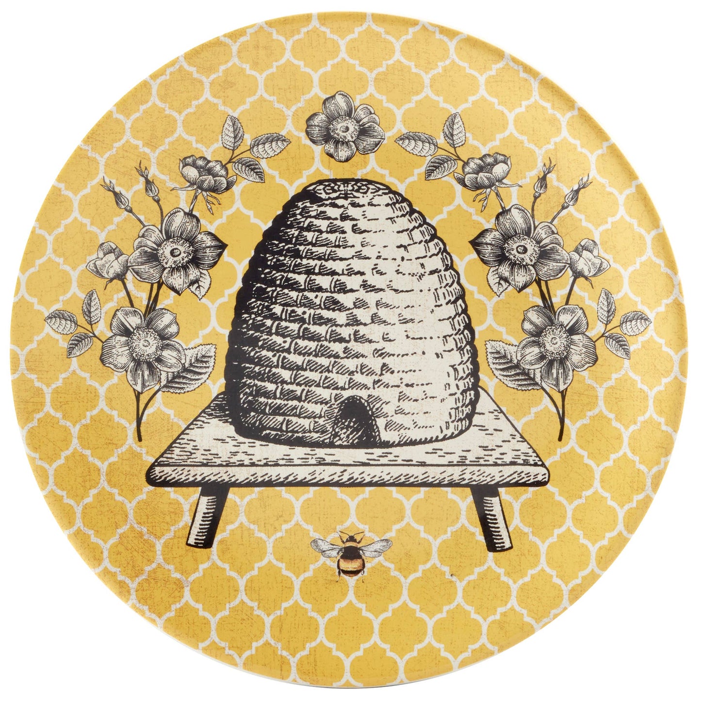 Teller French Bees, 4er Set