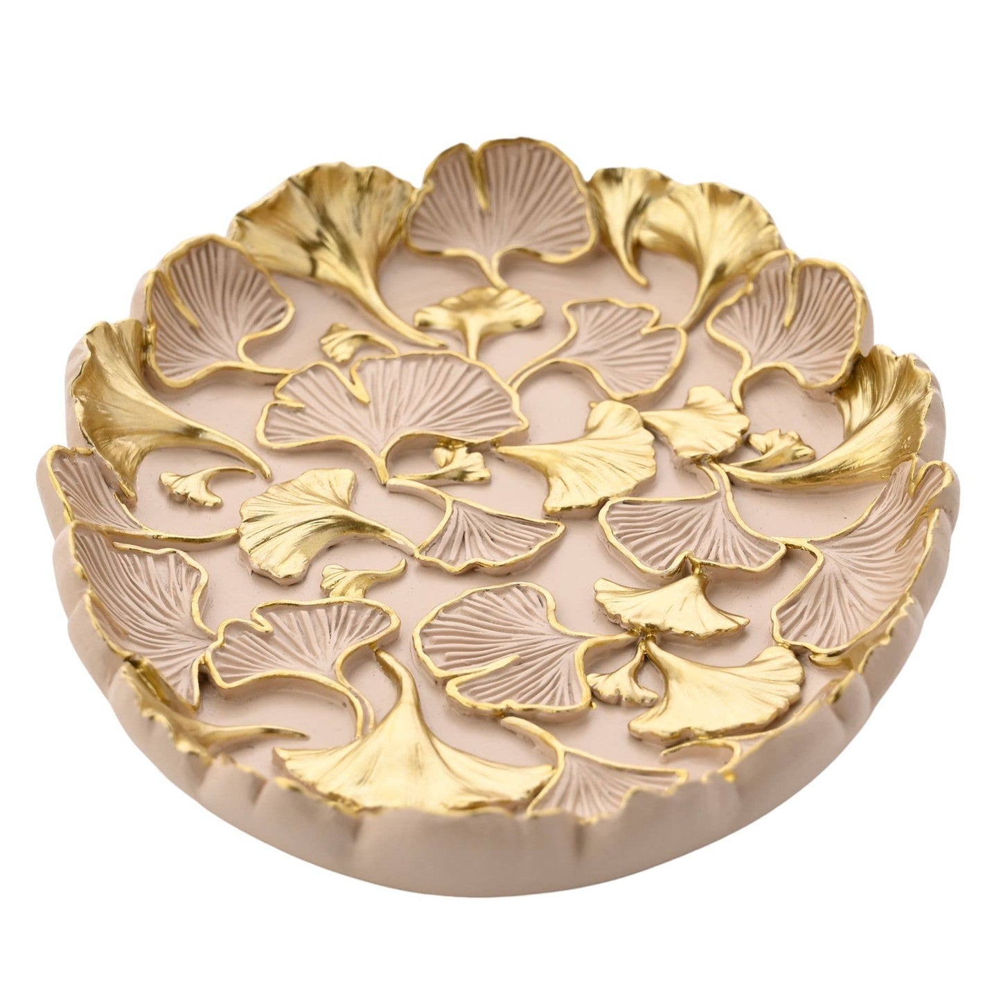 Dekorativer Teller Sophia Classic Ginkgo Blush