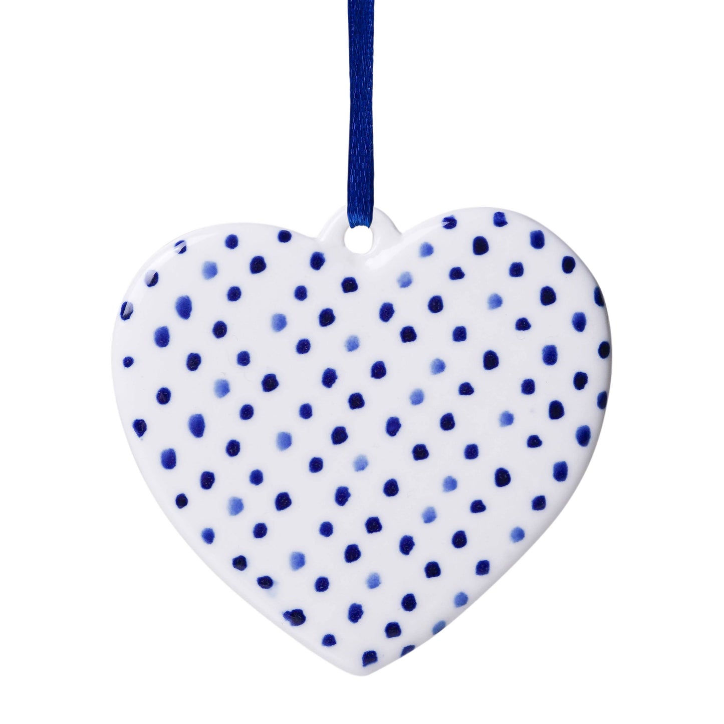 Weihnachtsornament Herzchen Punkte