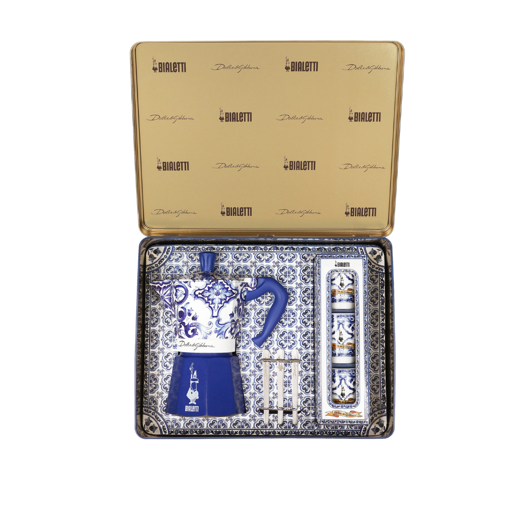 Bialetti X Dolce&Gabbana Blue Mediterranean Geschenkset