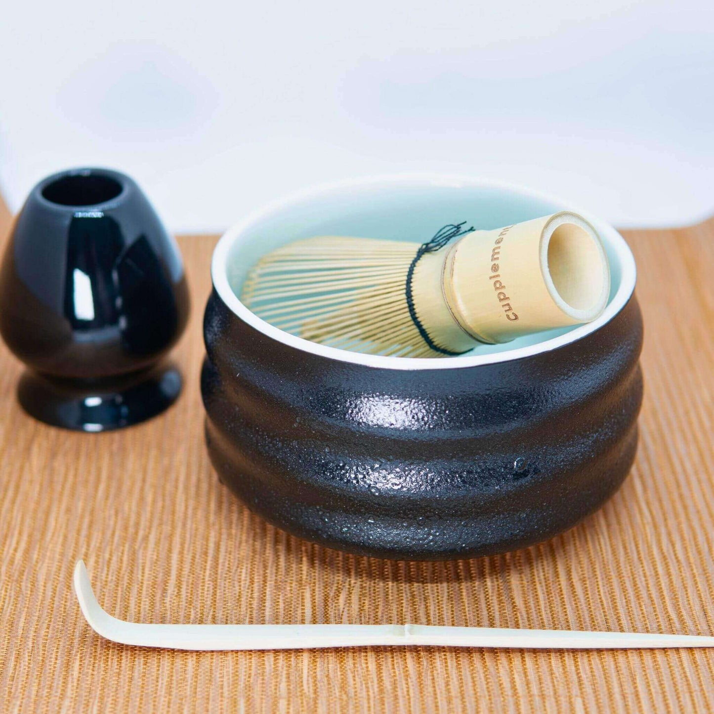 Matcha-Set Schwarz: Starterkit 3-delig