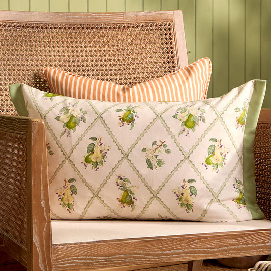 Gedrucktes Outdoor-Kissen mit Birnenspalier 40 x 60cm