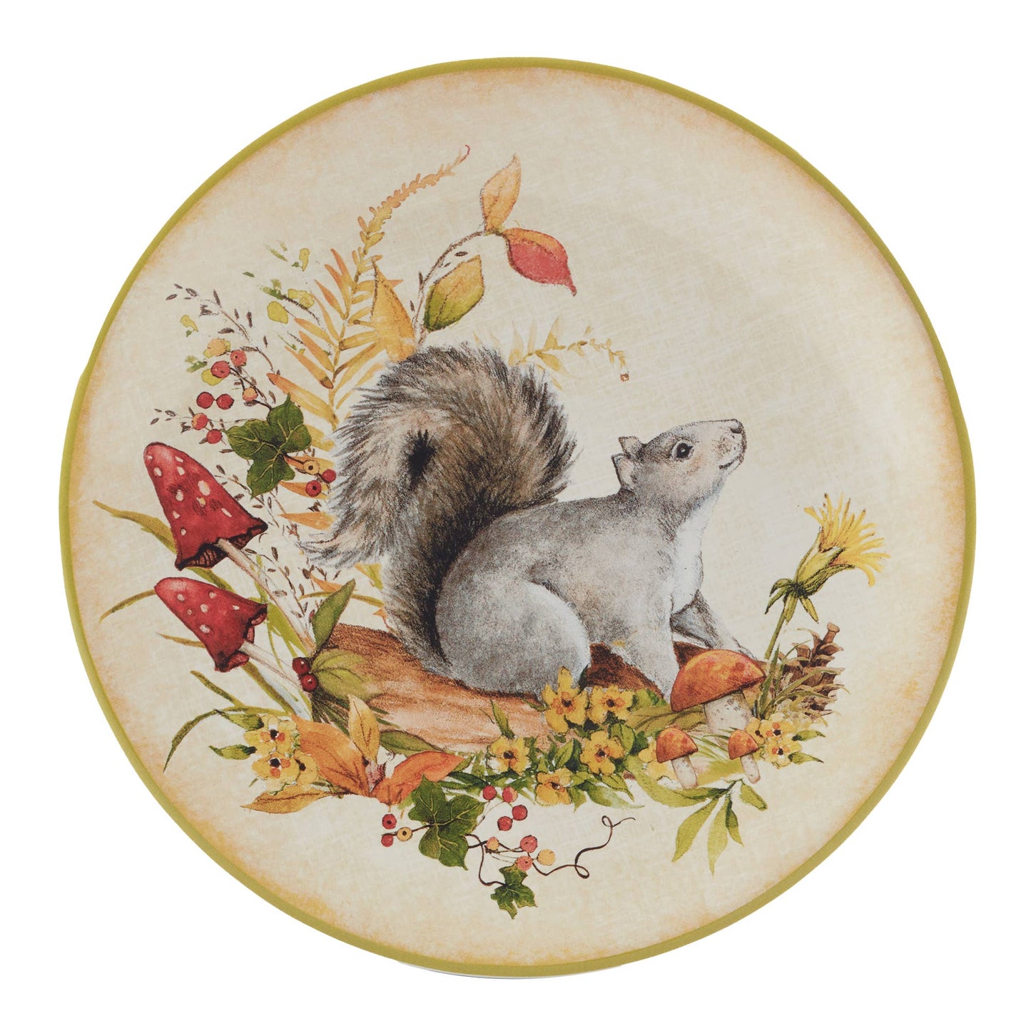 Woodland Critters Herbst-Dessertteller, 4er Set